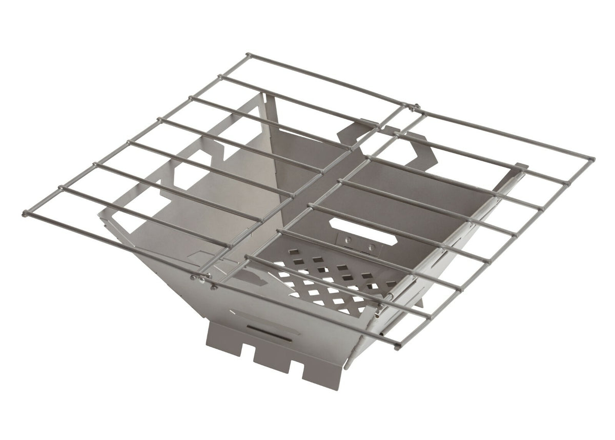Stainless Steel Fire Box Grill for Outdoor Cooking and Camping