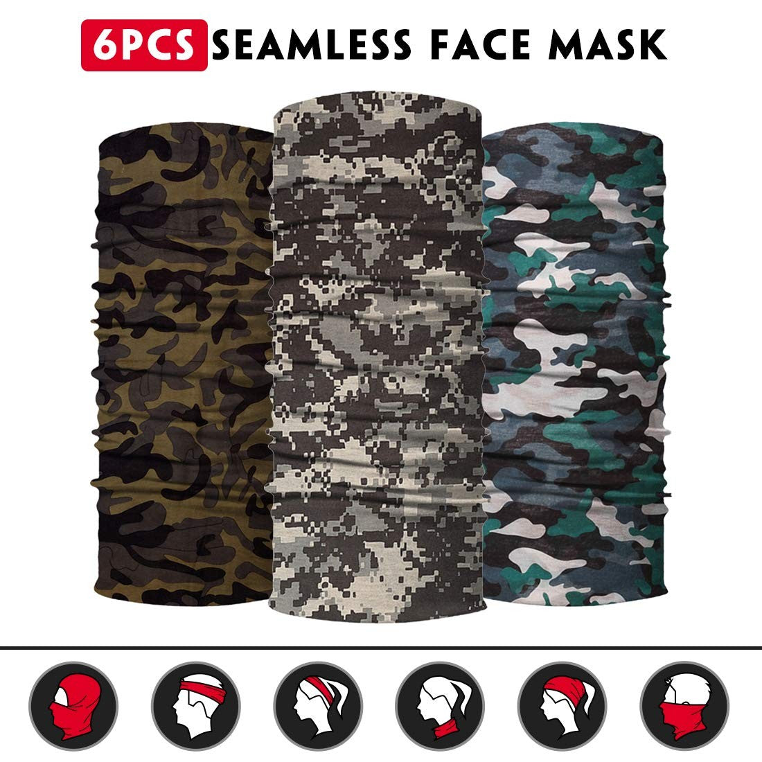High-Quality Microfiber Neck Gaiter Face Mask for Outdoor Sports & UV Protection