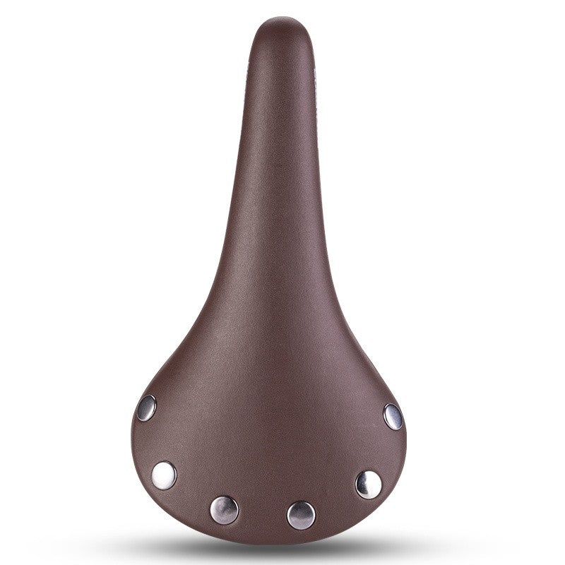 Waterproof Bicycle Saddle Classic Rivet Fixed Track Seat - Soft & Comfortable