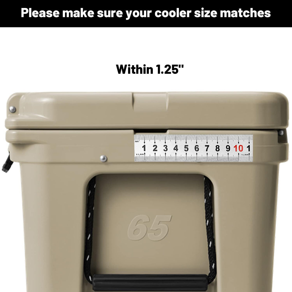 Stainless Steel Cooler Lock Bracket 2 Pack for Yeti Rtic Coolers Security