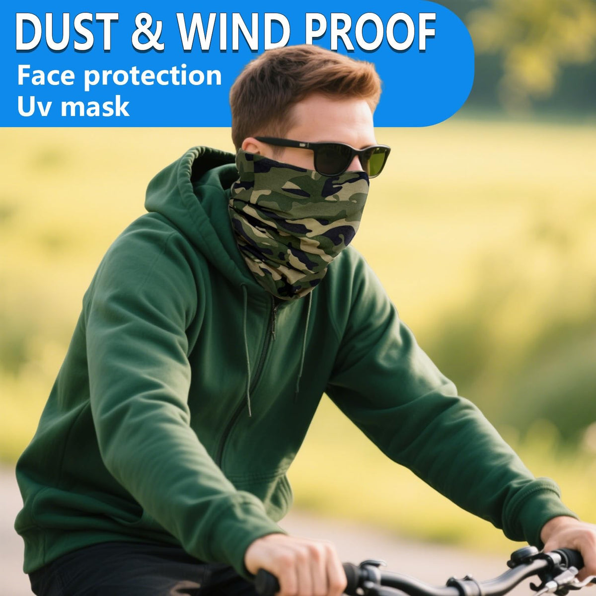 Cooling Neck Gaiter UV Face Mask Cover Sun Protection Balaclava Set