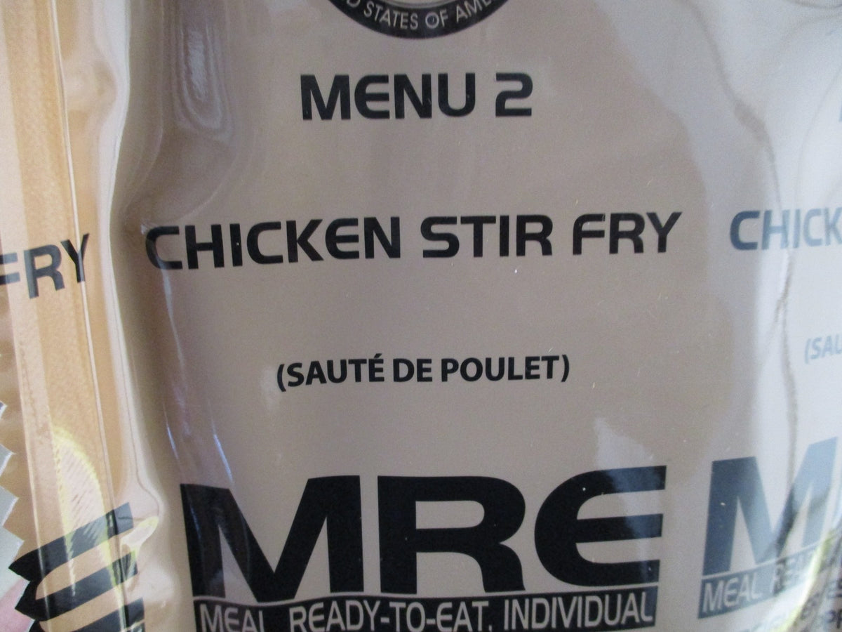 Genuine US Military MRE Meal - Ready-to-Eat, Shelf-Stable, Multiple Flavors