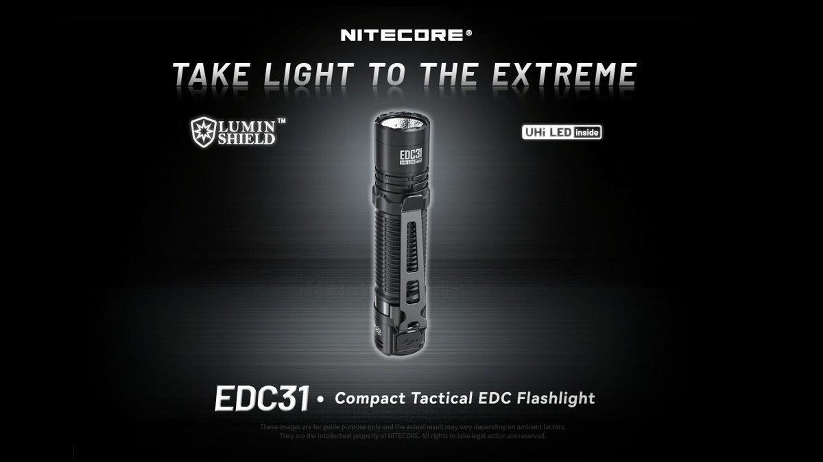 Rechargeable LED Flashlight 3500 Lumens USB-C Outdoor, EDC, Handheld Torch