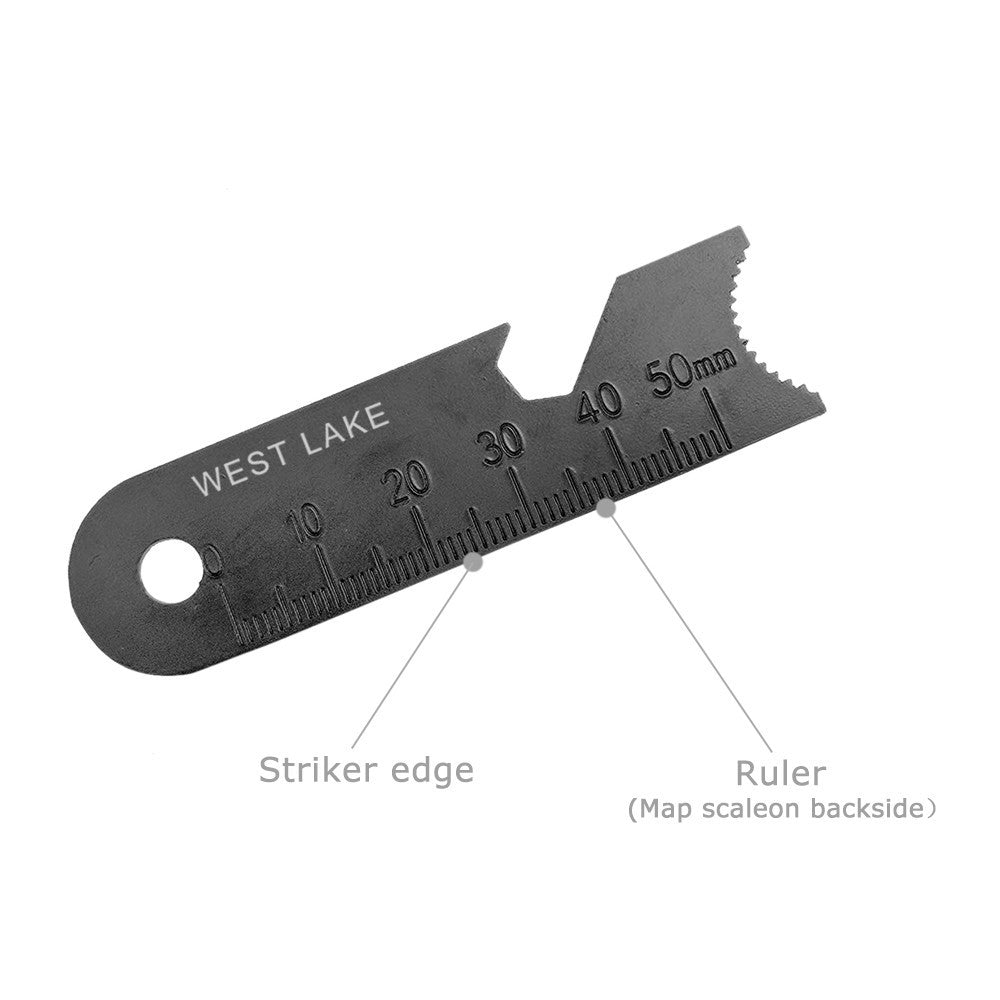 Heavy-Duty Ferrocerium Fire Starter Rod with Handle & Steel Scraper