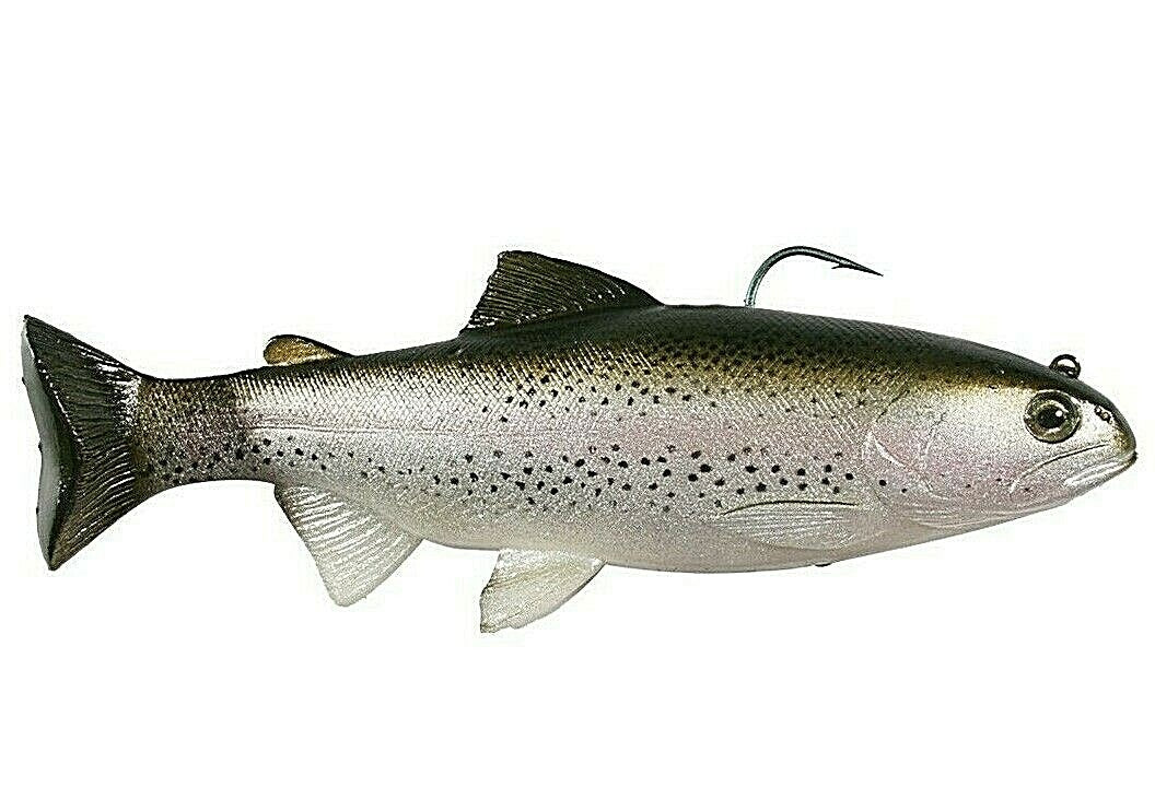 8-Inch Trout Swimbaits with Adjustable Rate of Fall - Realistic Lures for Freshwater Fishing
