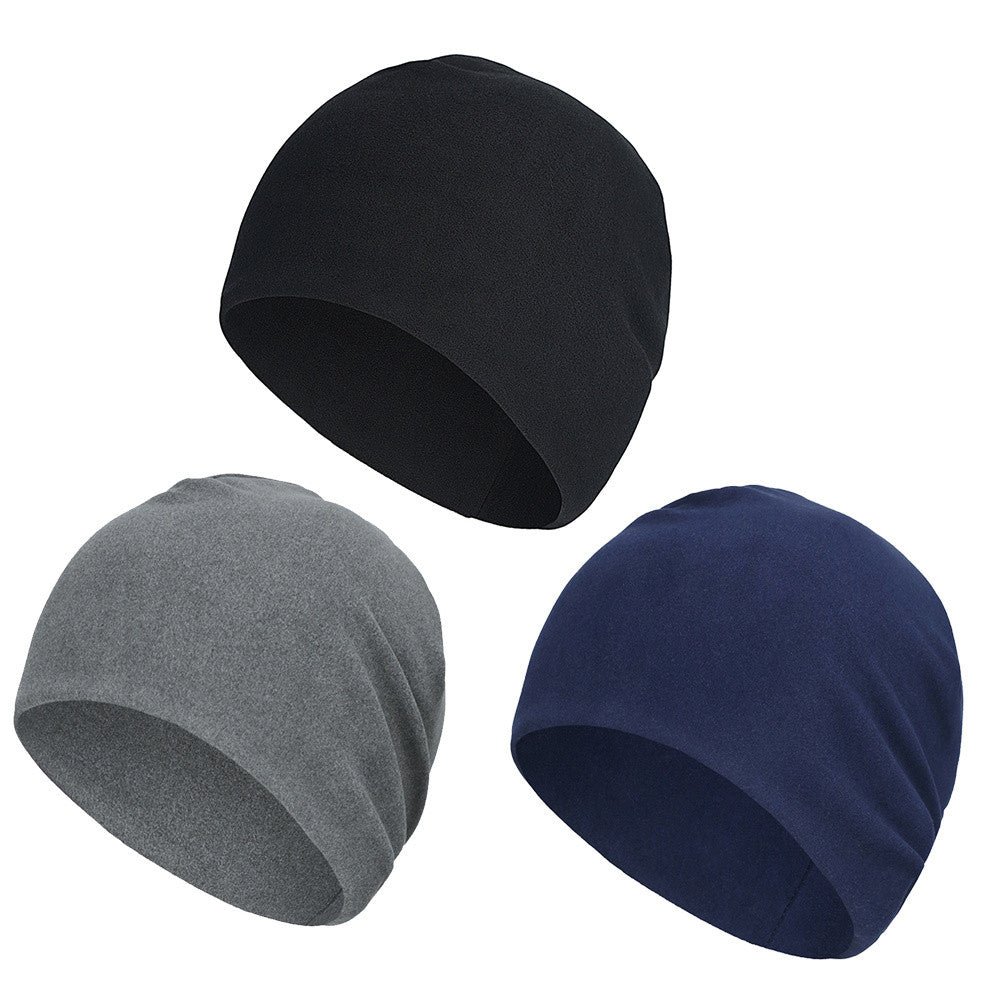 Microfleece Skull Cap Winter Beanie Hat Windproof Warm for Men Women