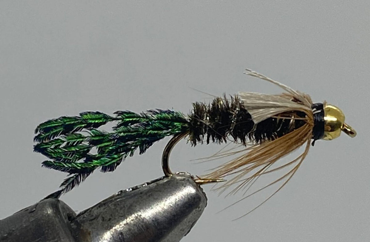 Fly Fishing Nymph Flies - Beadhead Zug Bug Set for Trout & Bass