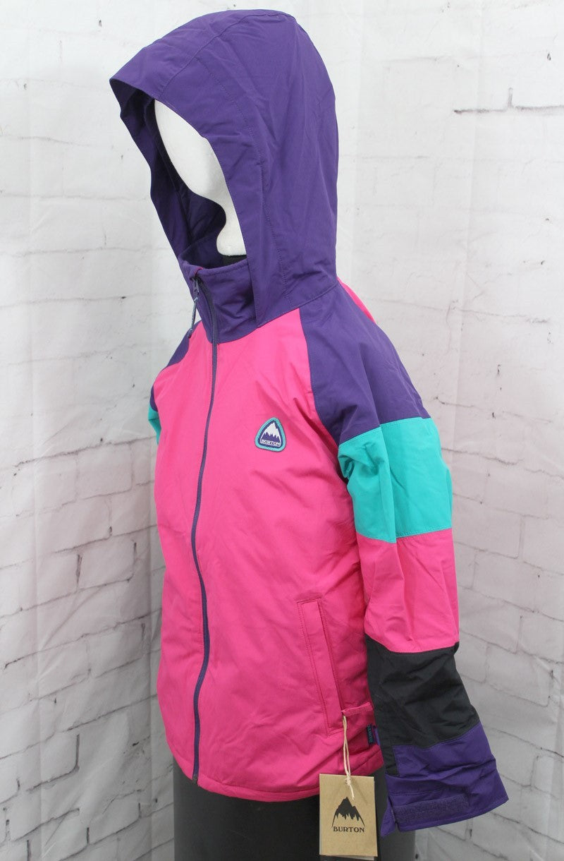 Youth Girls Snowboard Jacket Pink Purple Waterproof Insulated