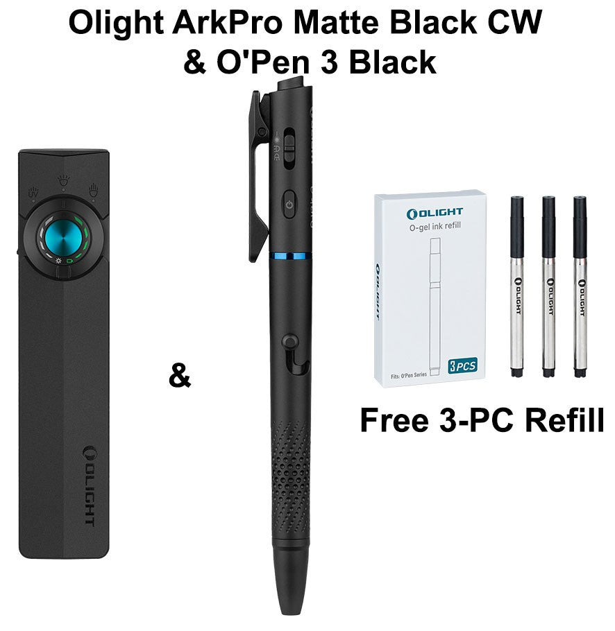 LED Pen Light with UV and Green Laser, 3 Refills - OpenArk Pro