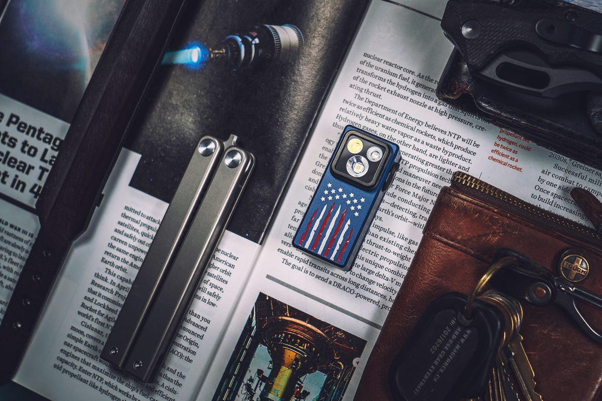 LED Clip-On Flashlight with UV, Flood, and Spot Modes – Durable EDC Light