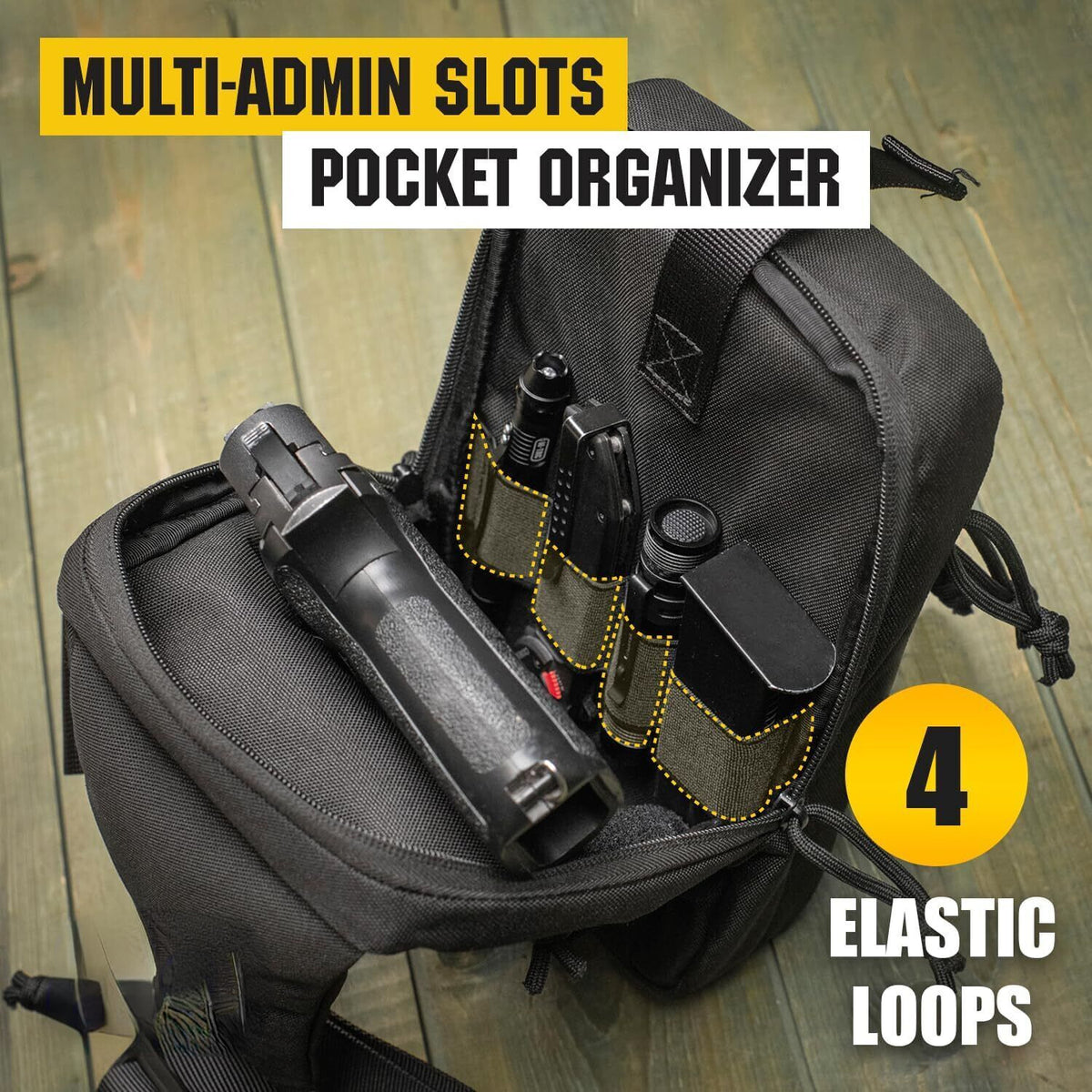 Concealed Carry Tactical Sling Bag with Holster - Water-Resistant Chest Pack