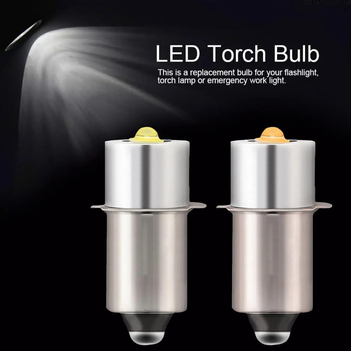 Super Bright LED Upgrade Bulb for Flashlights - 6-24V, 200 Lumens
