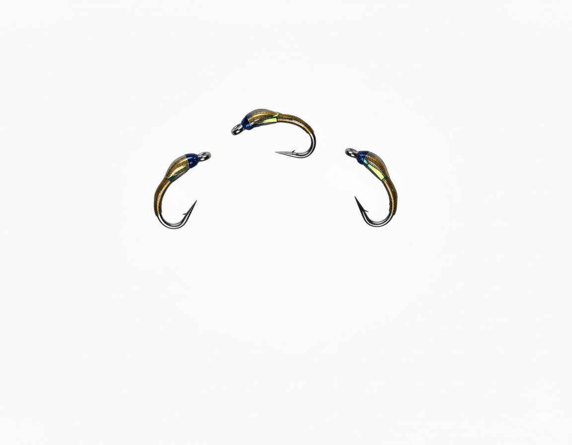 Premium Trout Fly Fishing Flies Olive Nymph Emergers - Guide Tied