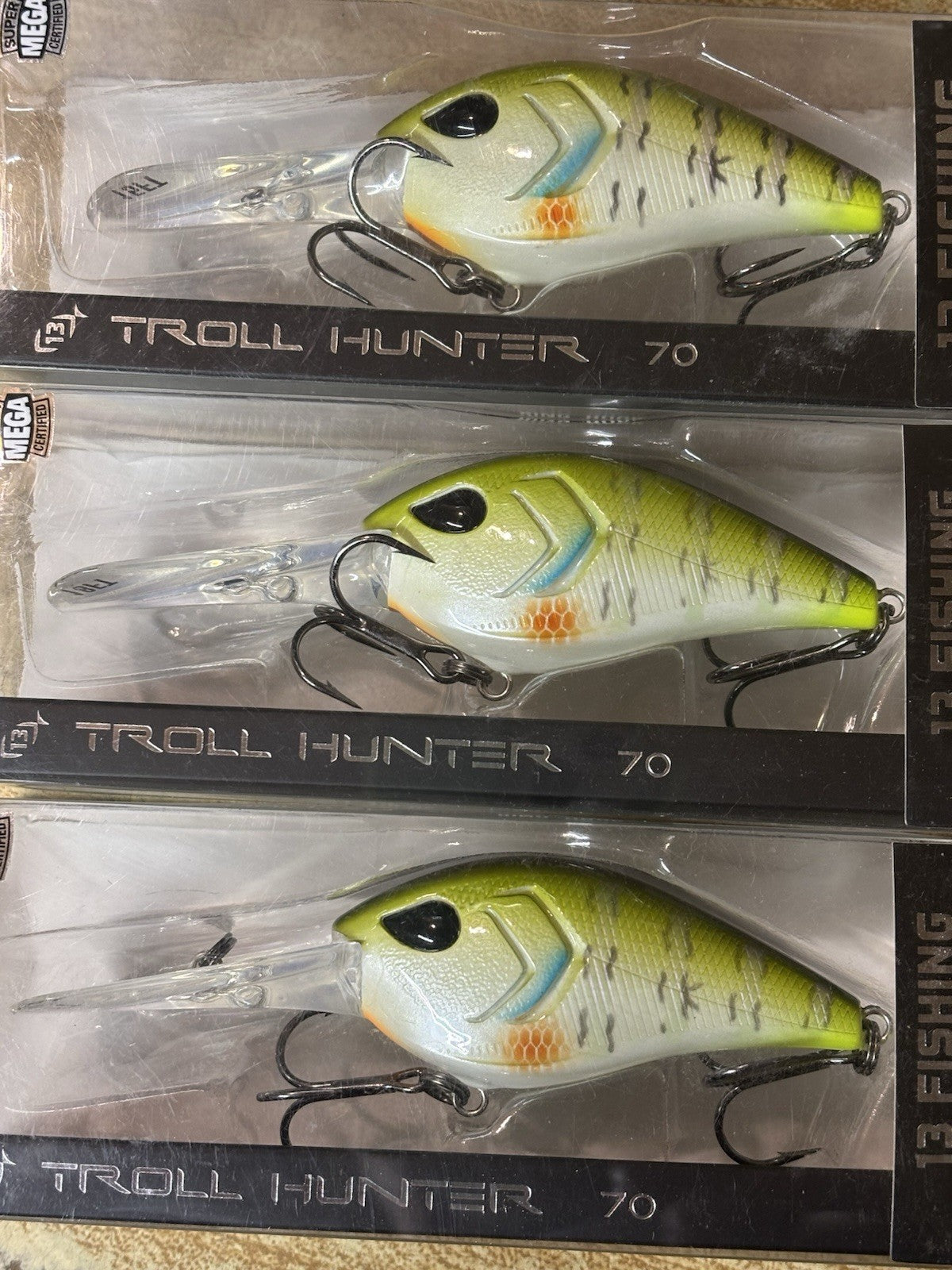 13 Fishing Troll Hunter 70 Dream Gill Fishing Lures - Lot of 3