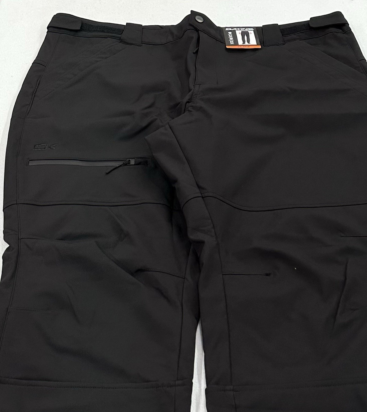 Men's Water Resistant Snow Pants - Active Stretch & Black, XXL