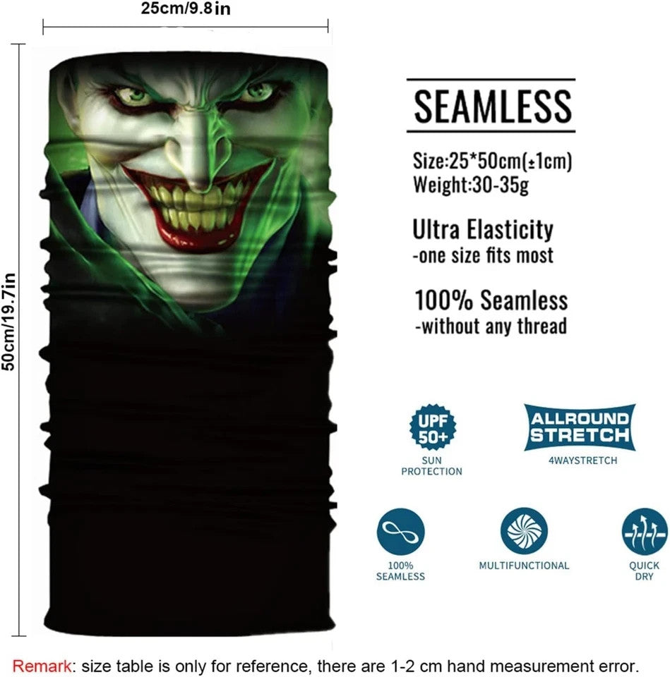 UV Sun Protection Face Mask - 8 Pack, Breathable & Lightweight