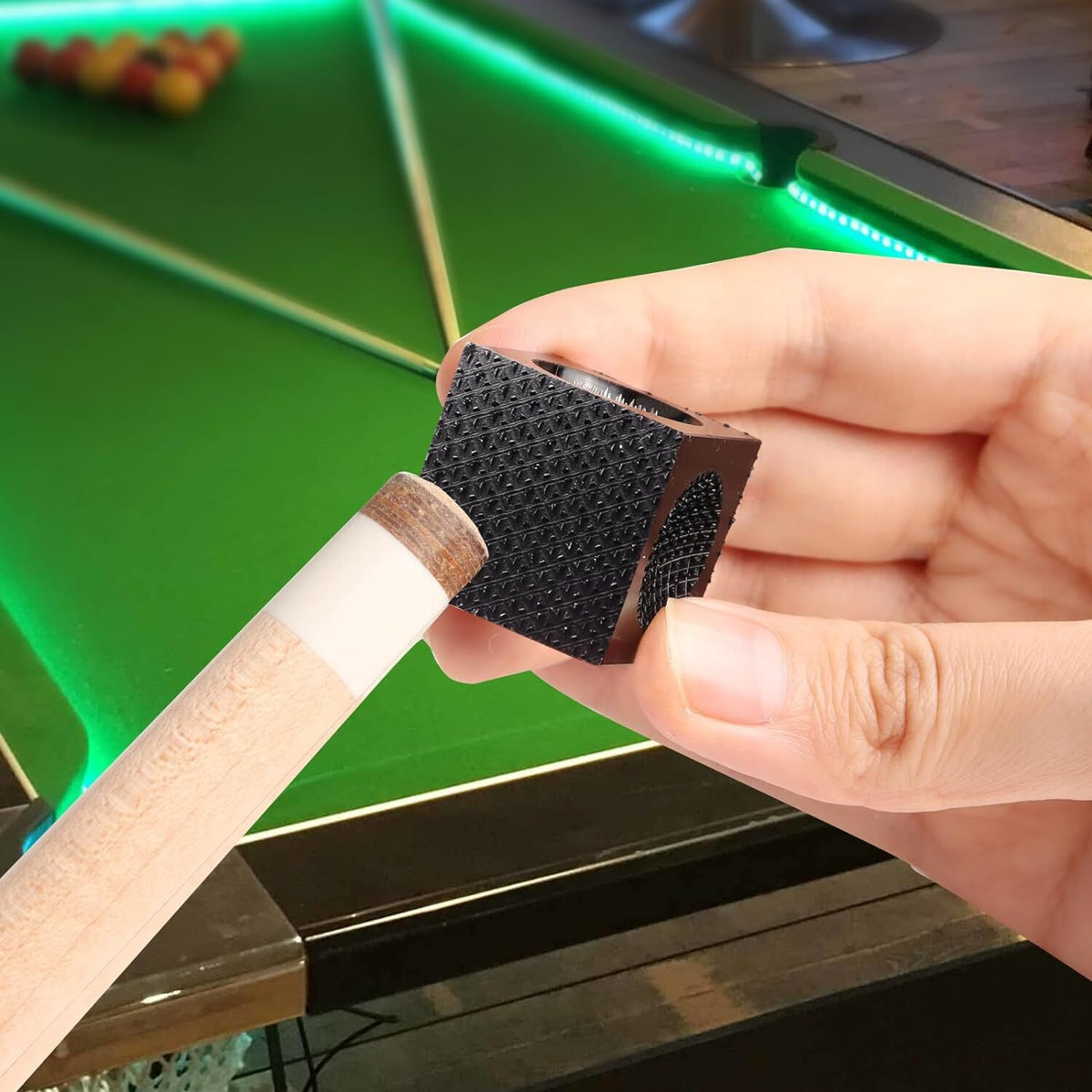 5-in-1 Pool Cue Tip Tool Cube – Scuff, Shape, Aerator & Pin Accessory
