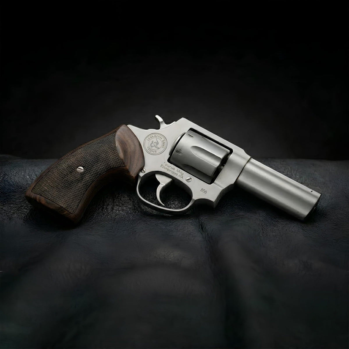 Taurus Revolver Rosewood Checkered Grips with Ambidextrous Safety Cut - Fits 856 942 Trooper & Security Series