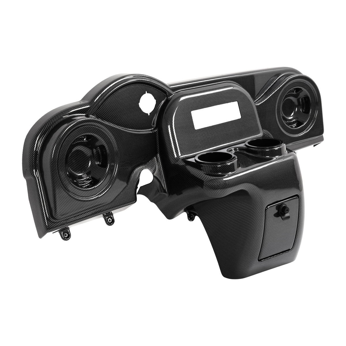 Golf Cart Carbon Fiber Style Radio & Speaker Dash Cover for EZGO RXV 2008+