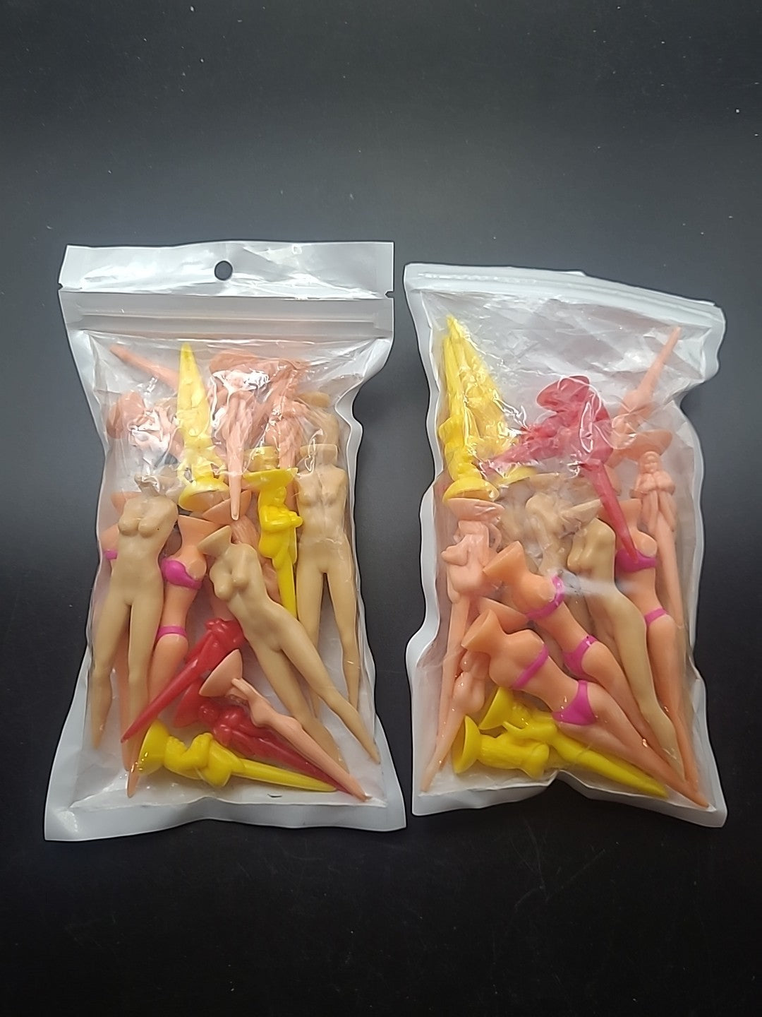 40 Pcs Bikini & Naked Lady Golf Tees - Novelty Nude Ball Holders