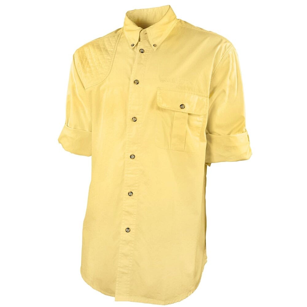 Beretta UPF 50 Sun Protection Roll-Up Shirt Pale Yellow Cotton