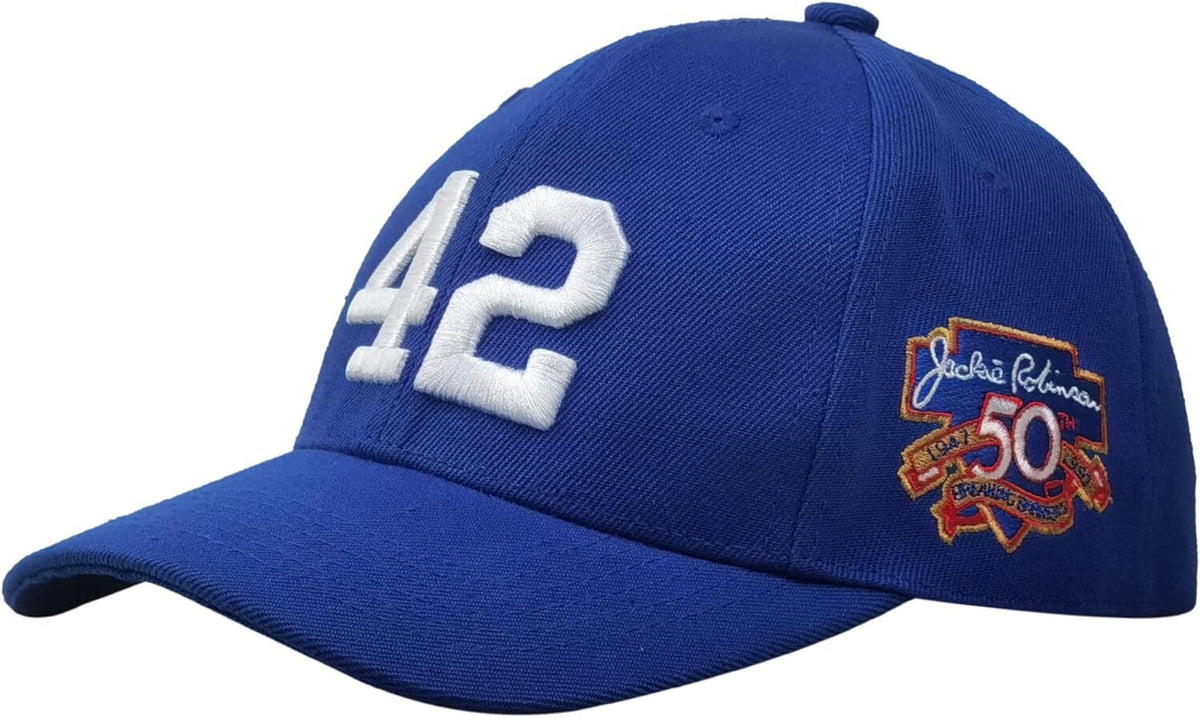 Baseball Cap 50th Robinson Day Patch Unisex Outdoor Sport Hat Blue