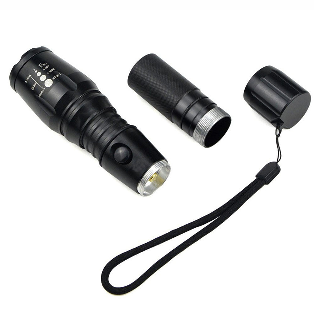 Super-Bright 90000LM LED Tactical Flashlight 2 Pack, 5 Modes, Zoomable
