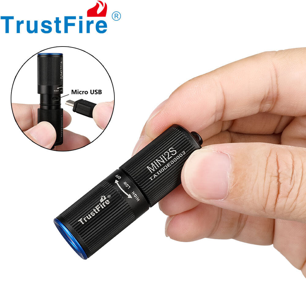 Mini Keychain Rechargeable LED Flashlight - Compact EDC Torch