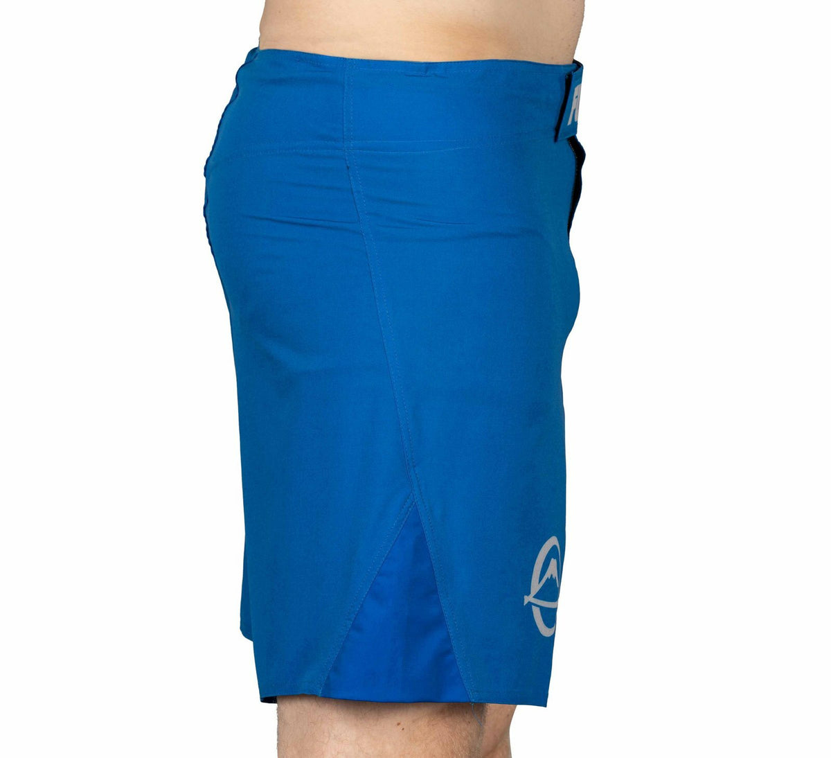 Grappling Fight Board Shorts for MMA & BJJ - Blue, No Gi Competition Gear