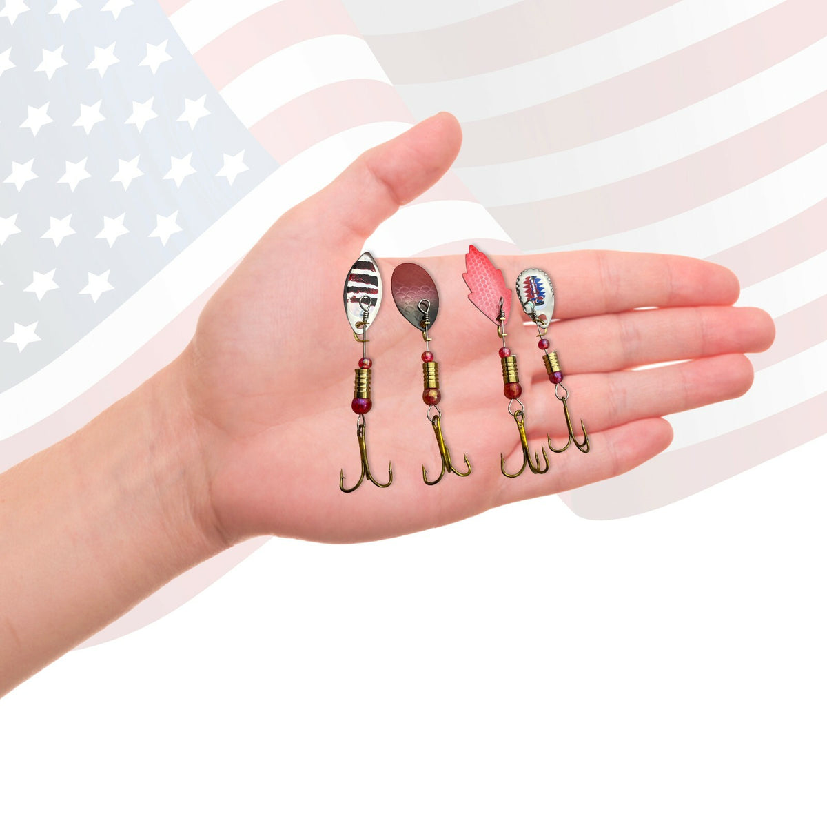 30pcs Fishing Spinner Baits Set for Trout, Bass, Salmon - Metal Lures