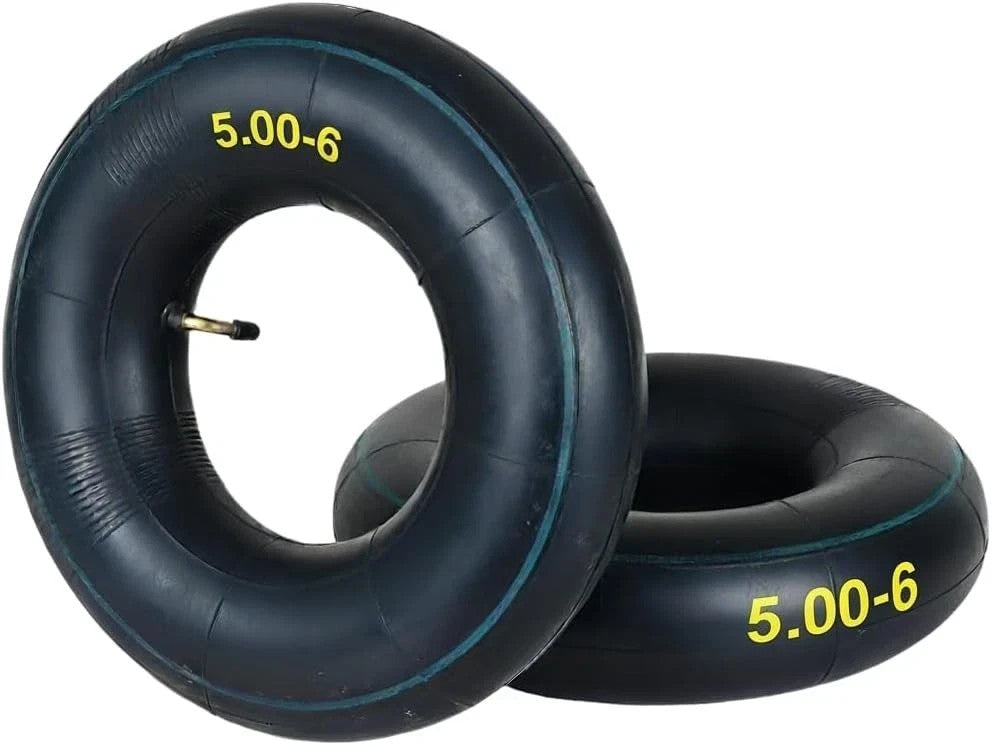 Heavy Duty 13x5.00-6 Inner Tube 2-Pack with Bent Valve for Lawn Mowers & ATV