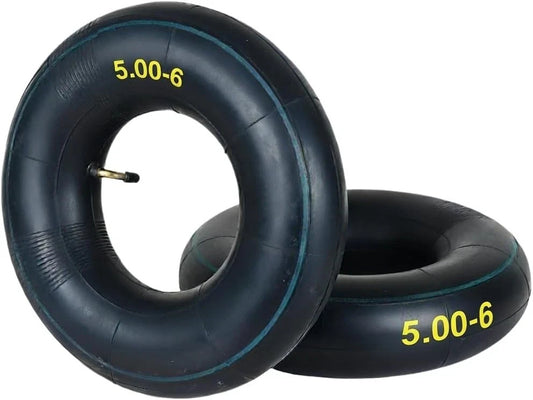 Heavy Duty 13x5.00-6 Inner Tube 2-Pack with Bent Valve for Lawn Mowers & ATV