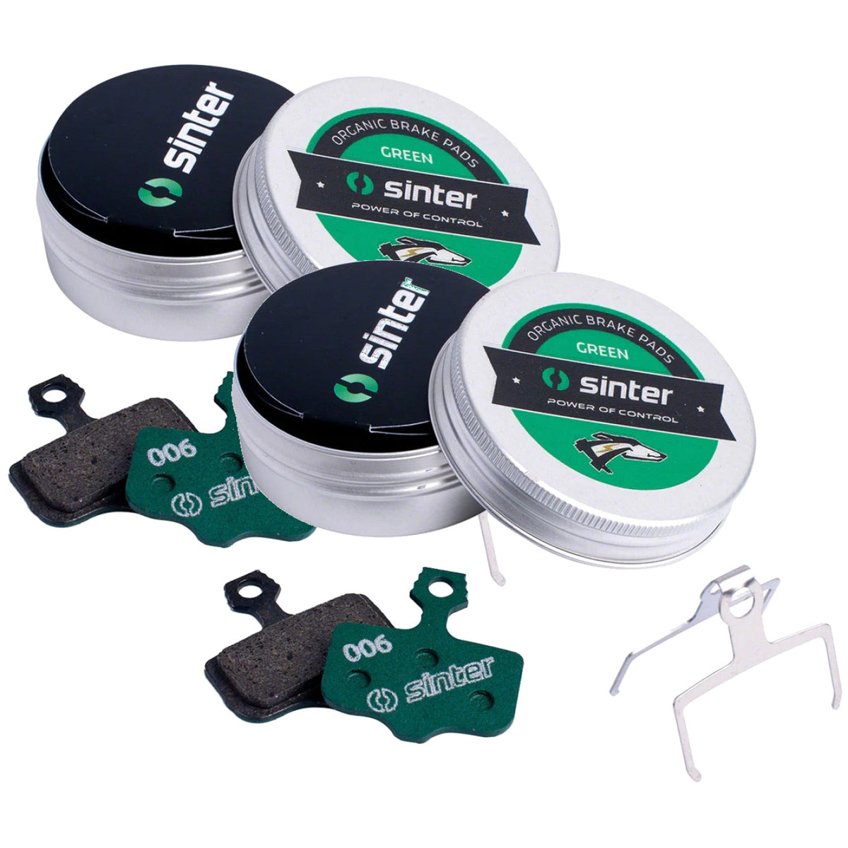Sinter Green S2032 Disc Brake Pads for Road Bikes, Avid Elixir, XX/X0
