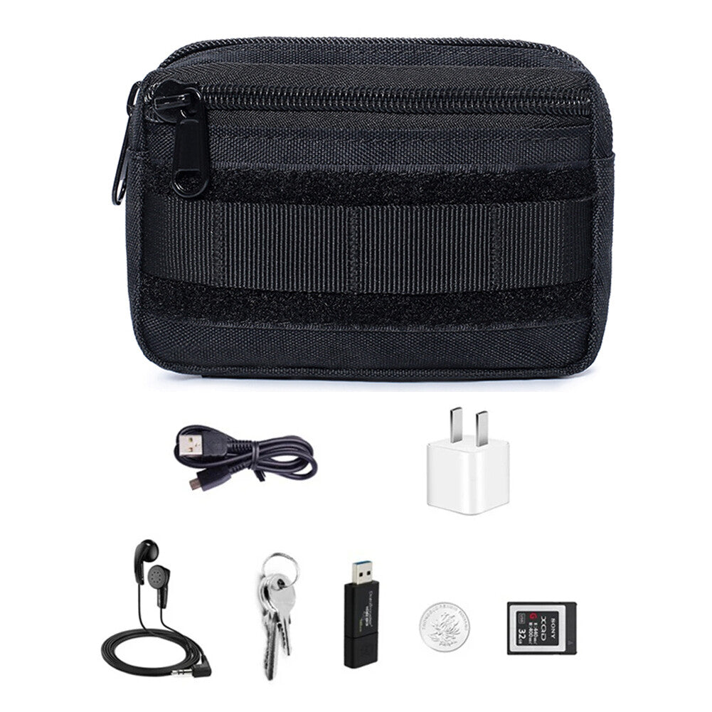 Multi-Purpose Tactical Molle Waist Pouch Belt Bag for Outdoor & EDC Activities