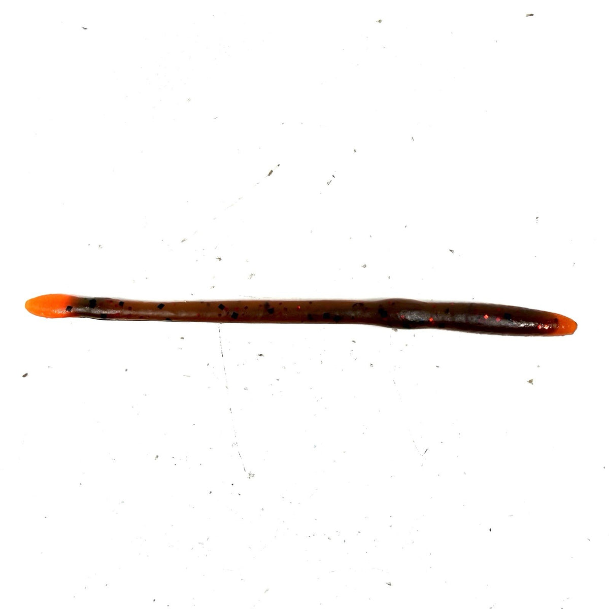 15 Hand Poured Finesse Plastic Worms - Turbo Craw Green Pumpkin
