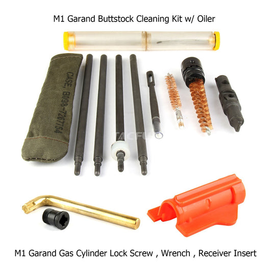 M1 Garand Buttstock Cleaning Kit with Rod and Accessories