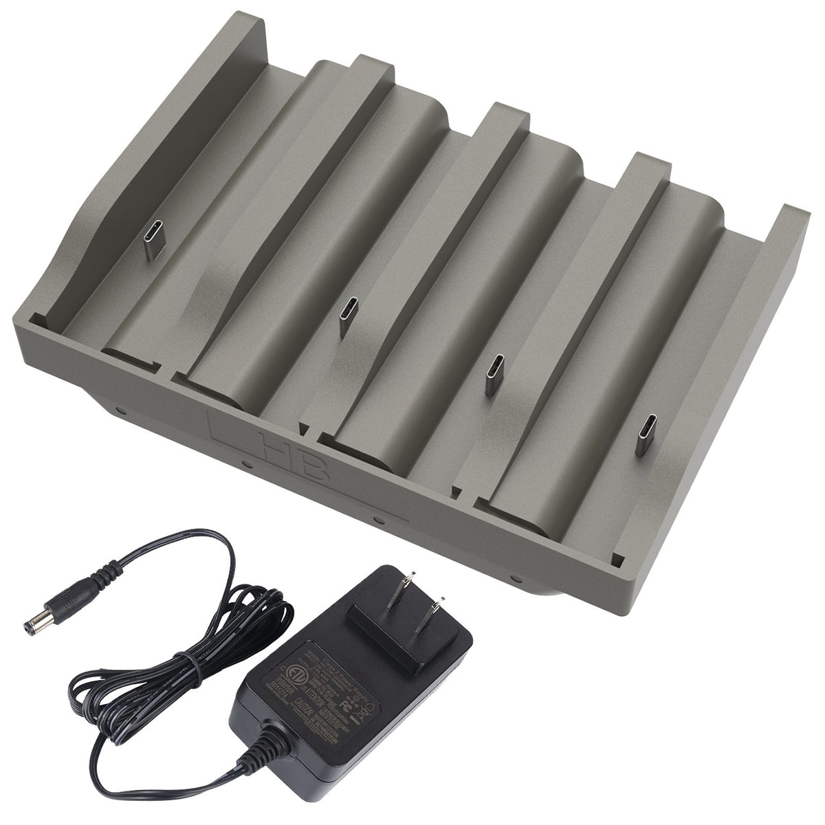 4-Port Lithium Cartridge Charger for Tactacam Reveal EM6 Batteries