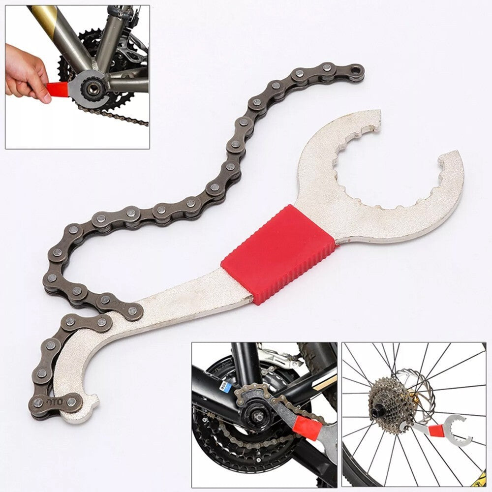 Bike Repair Tool Kit 9 Pieces with Chain Breaker & Cassette Remover