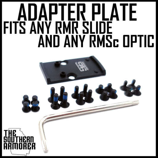 RMR to RMSc Optic Adapter Plate for RMR-Cut Slides | High-Strength Aluminum