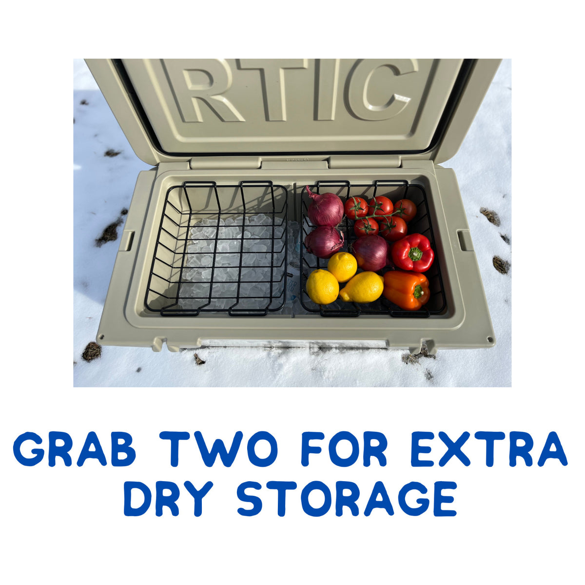 RTIC 65 Qt Cooler Wire Basket - Cooler Accessories for Dry Food Storage