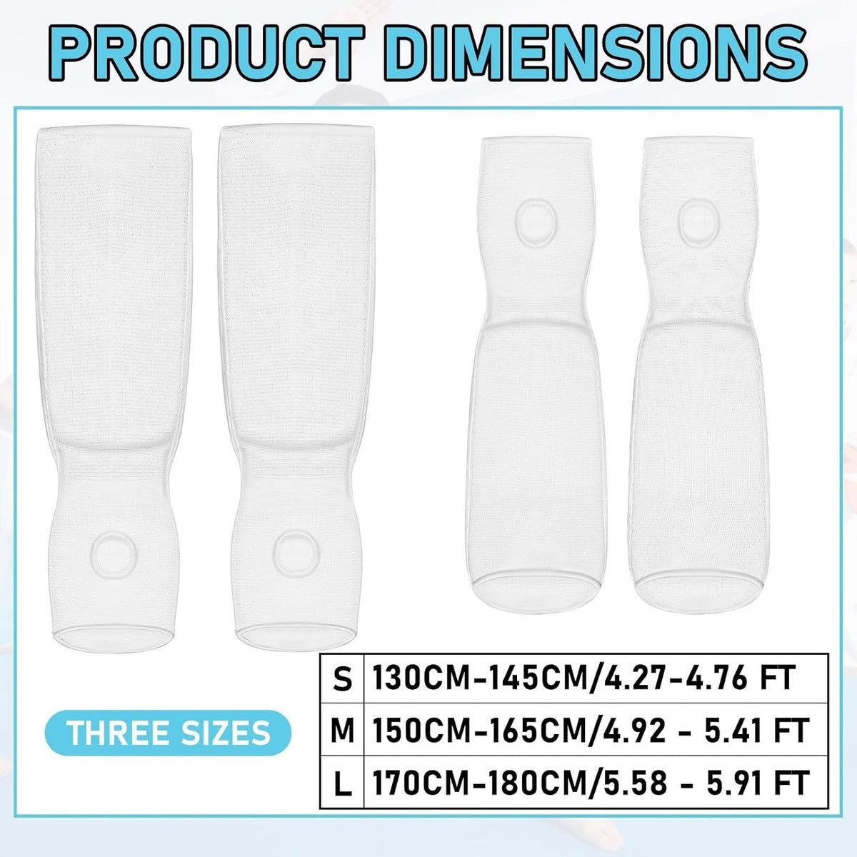 Martial Arts Shin & Forearm Protective Gear Set for Taekwondo & MMA