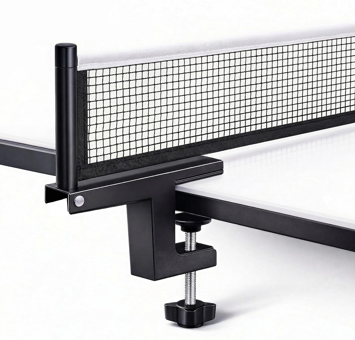 Portable Table Tennis Net Set with Adjustable Posts - Easy Clamp