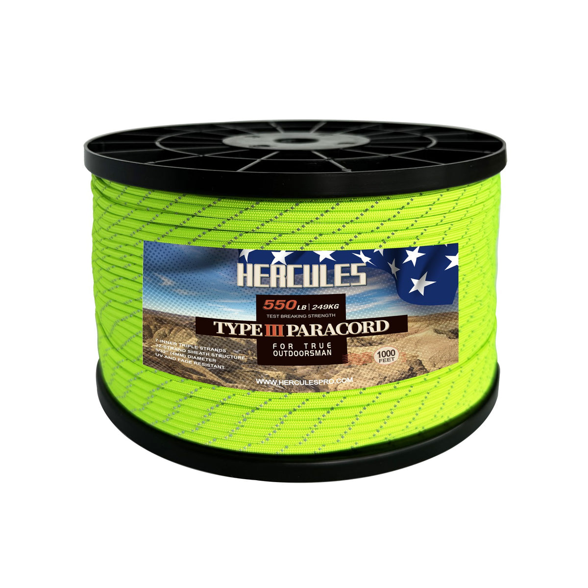 Heavy Duty Paracord 550 Rope for Camping Hiking Survival Tying & Crafting