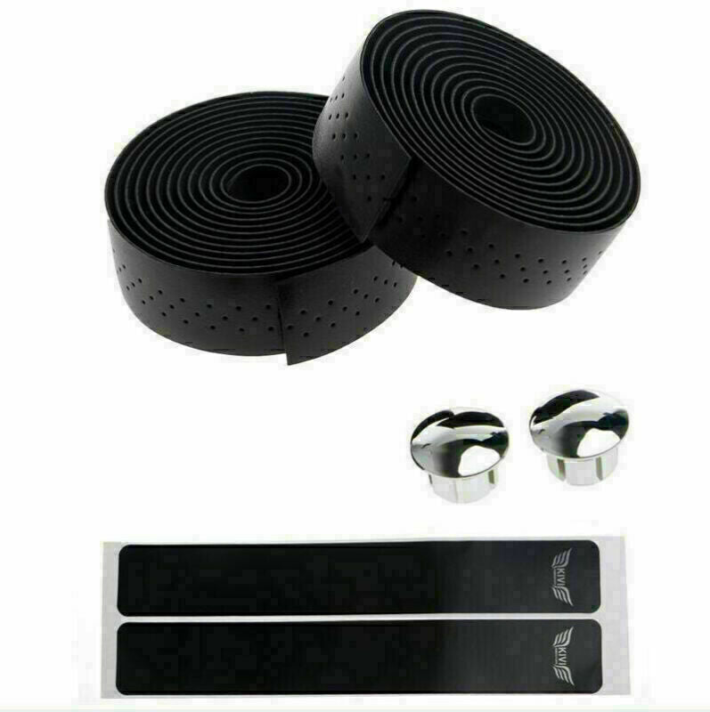 Self-Adhesive Leather Bike Handlebar Tape Anti-Slip Grip Wrap for Road Cycling