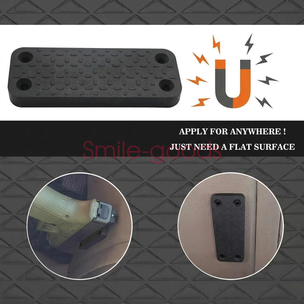 55lb Magnetic Gun Mount for Car Truck Wall Bed Concealed Pistol Holder
