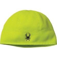 Mens Acid Yellow Beanie Hat Cap L/XL Warm Winter Skull Cap