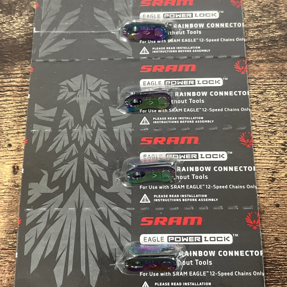 Bicycle Chain Link SRAM Eagle PowerLock 12-Speed Rainbow Finish Pack of 4