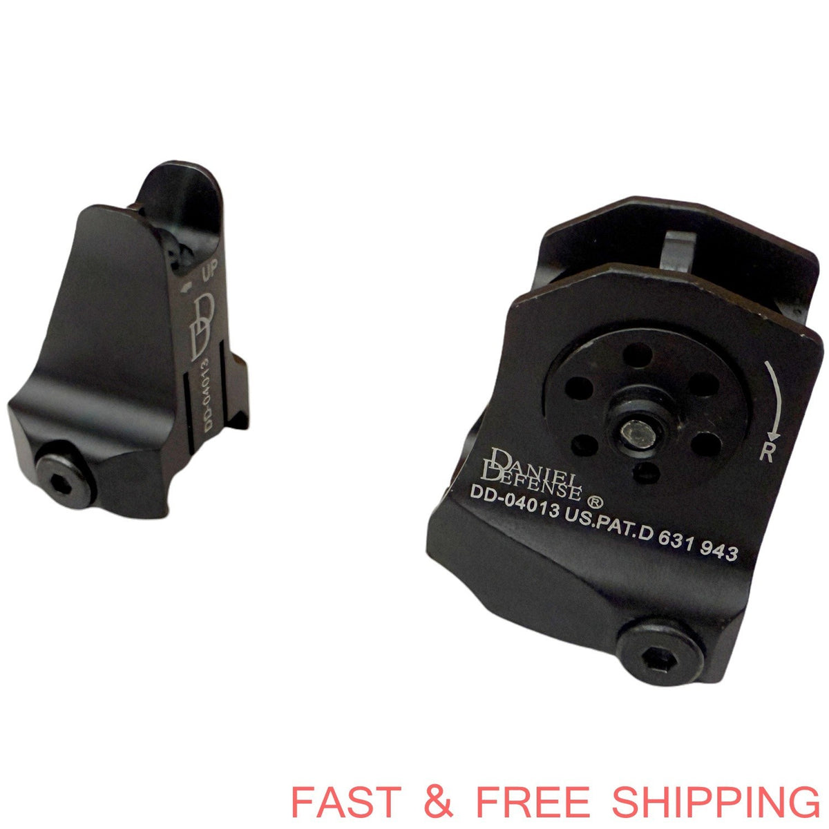Tactical Low Profile Metal Sights Set for D & D Firearms - Front & Rear