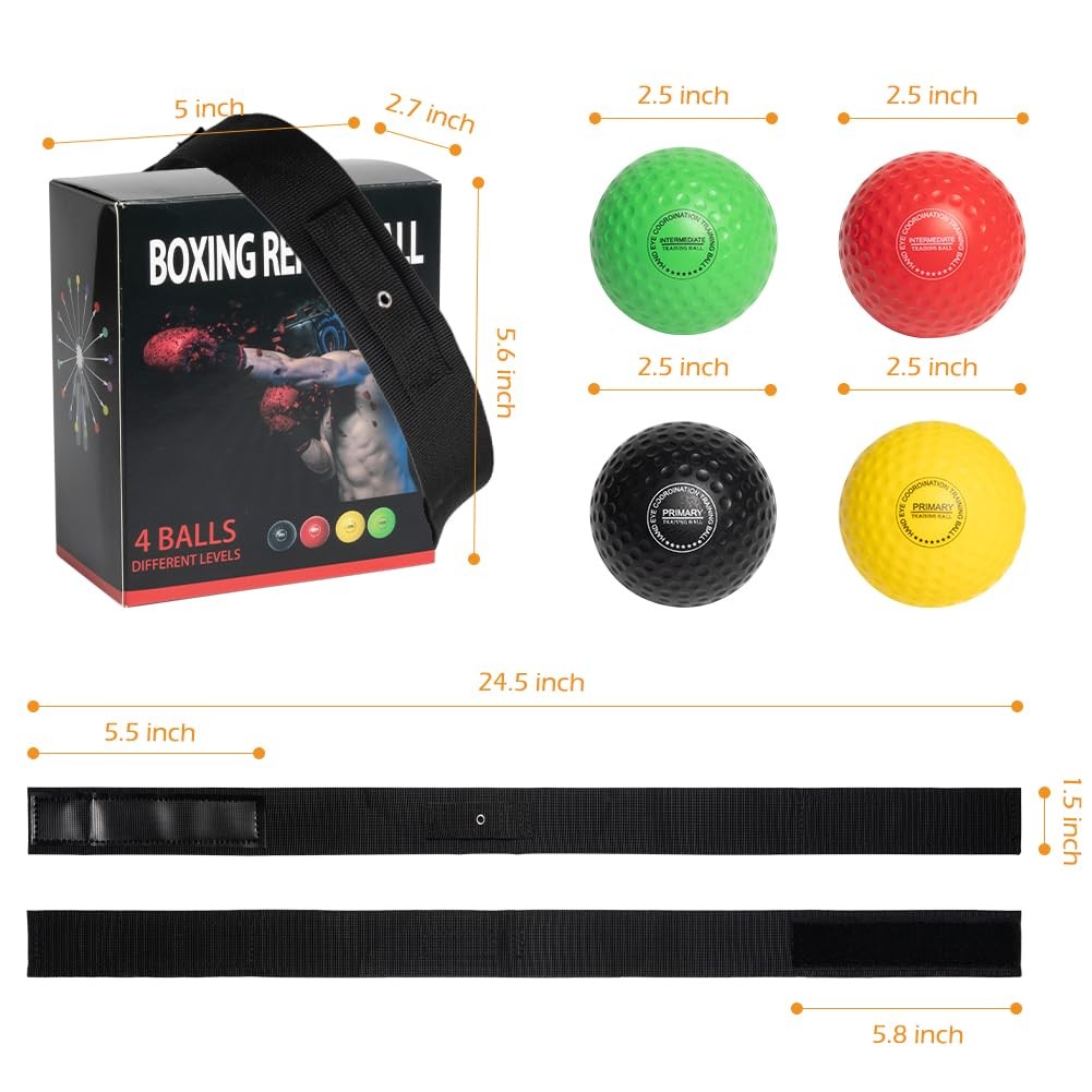 Boxing Ball Family Pack with Adjustable Headband - Reaction Training Set