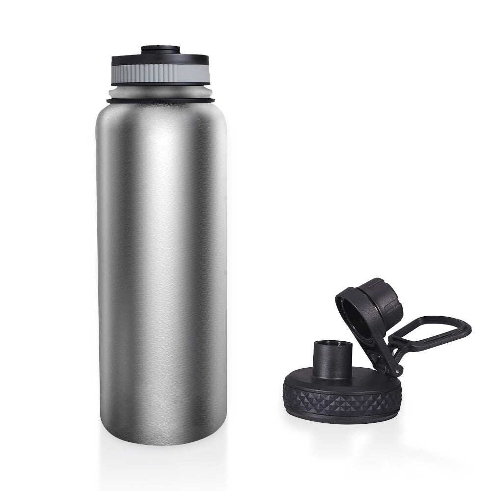 40oz Stainless Steel Vacuum Insulated Water Bottle with Wide Mouth & Leak-Proof Lid